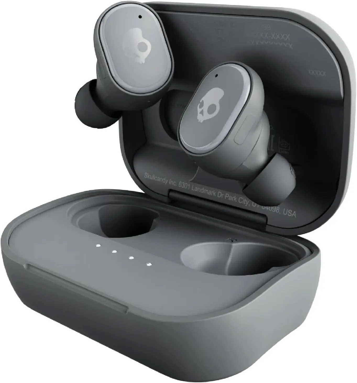 Skullcandy Grind In-Ear Wireless Earbuds, 40 Hr Battery, Skull-iQ, Alexa Enabled, Microphone, Works with iPhone Android and Bluetooth Devices - Chill Grey, S2GTW-P744