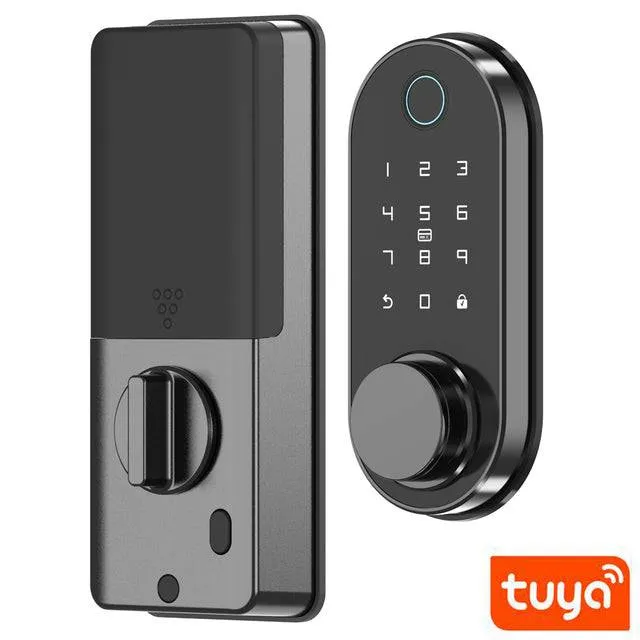 Smart Lock Bluetooth Remote Control Fingerprint Biometric Password RFID Card Code Deadbolt