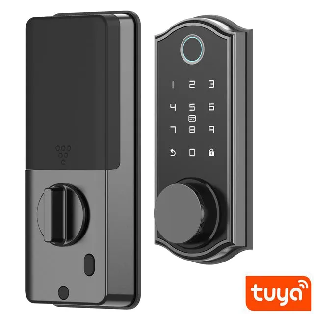 Smart Lock Bluetooth Remote Control Fingerprint Biometric Password RFID Card Code Deadbolt