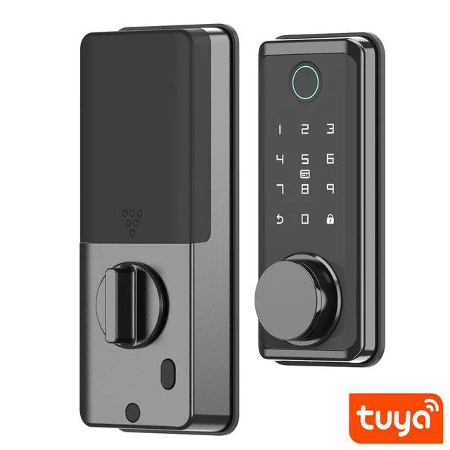 Smart Lock Bluetooth Remote Control Fingerprint Biometric Password RFID Card Code Deadbolt