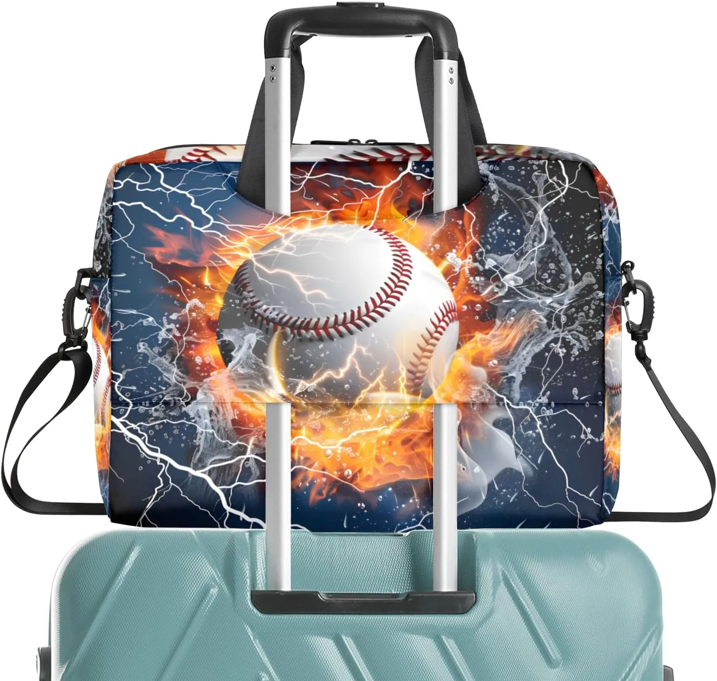 Sports Baseball Themed Laptop Sleeve Case 14 15 15.6 inch, Sports Baseball Themed Laptop Briefcase Shoulder Bag Waterproof Travel Computer Cover Carrying Bags