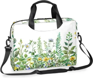 Spring Wildflowers Laptop Sleeve Case 14 15 15.6 inch, Spring Wildflowers Laptop Briefcase Shoulder Bag Waterproof Travel Computer Cover Carrying Bags