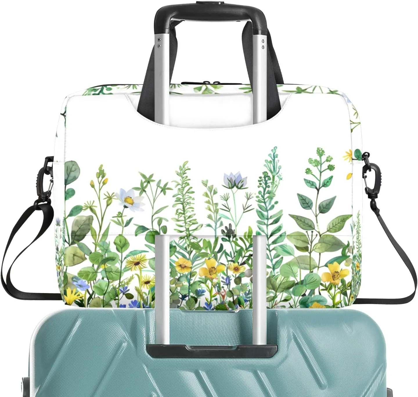 Spring Wildflowers Laptop Sleeve Case 14 15 15.6 inch, Spring Wildflowers Laptop Briefcase Shoulder Bag Waterproof Travel Computer Cover Carrying Bags