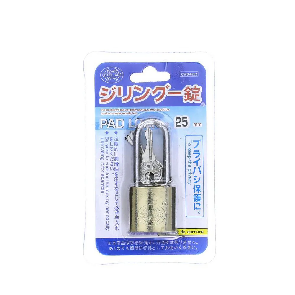 STELAR Long Shackle Pad Lock 25mm TTN-25L