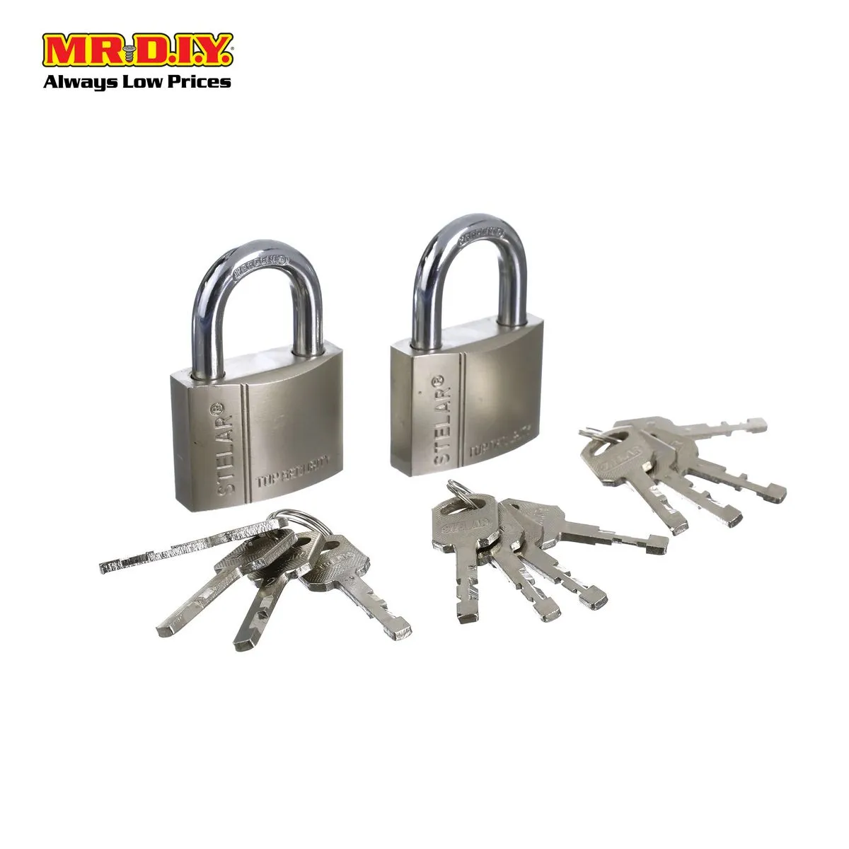 STELAR Security Padlock 50mm (2pcs) STBH502