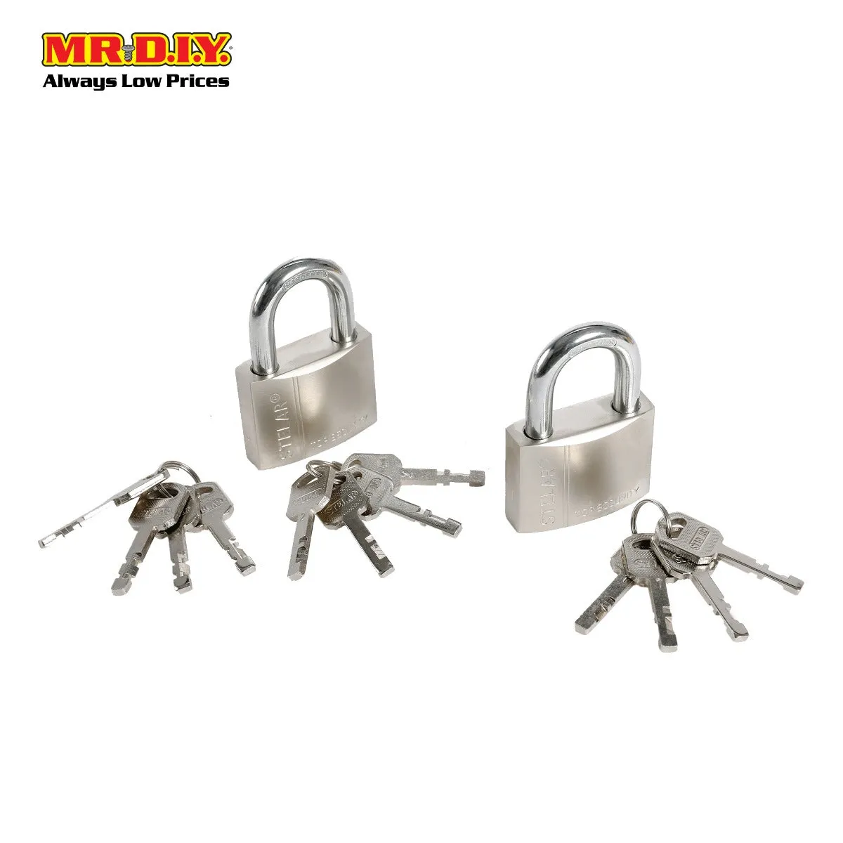 STELAR Security Padlock 50mm (2pcs) STBH502