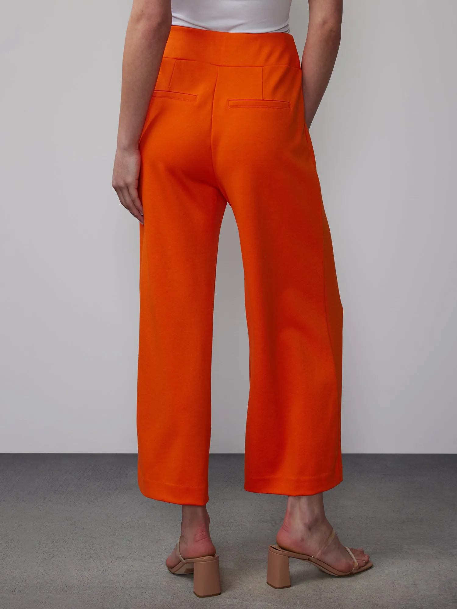 Tall Ponte Pull-On Palazzo Crop Pant