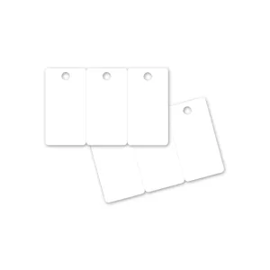 Tarjetas PVC Blanco con 3 divisiones presuajadas Zebra 104523-020