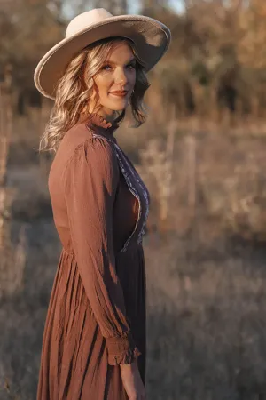 Taupe Folklore Dress