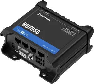 Teltonika RUT956 Industrial 4G LTE Router  Dual SIM Failover, GNSS GPS Tracking, VPN & RMS Support (RUT956A00A00)