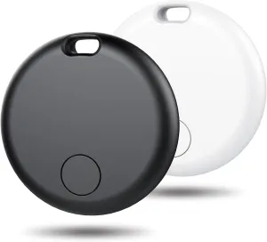 Tracker Air Tag-2 Pack: Smart Bluetooth Tracker, [Apple MFi Certified] Item Finder Works with Apple Find My (iOS Only) App, Trakcer Tag Locator for Keys, Luggage, Satchel, Backpack etc.