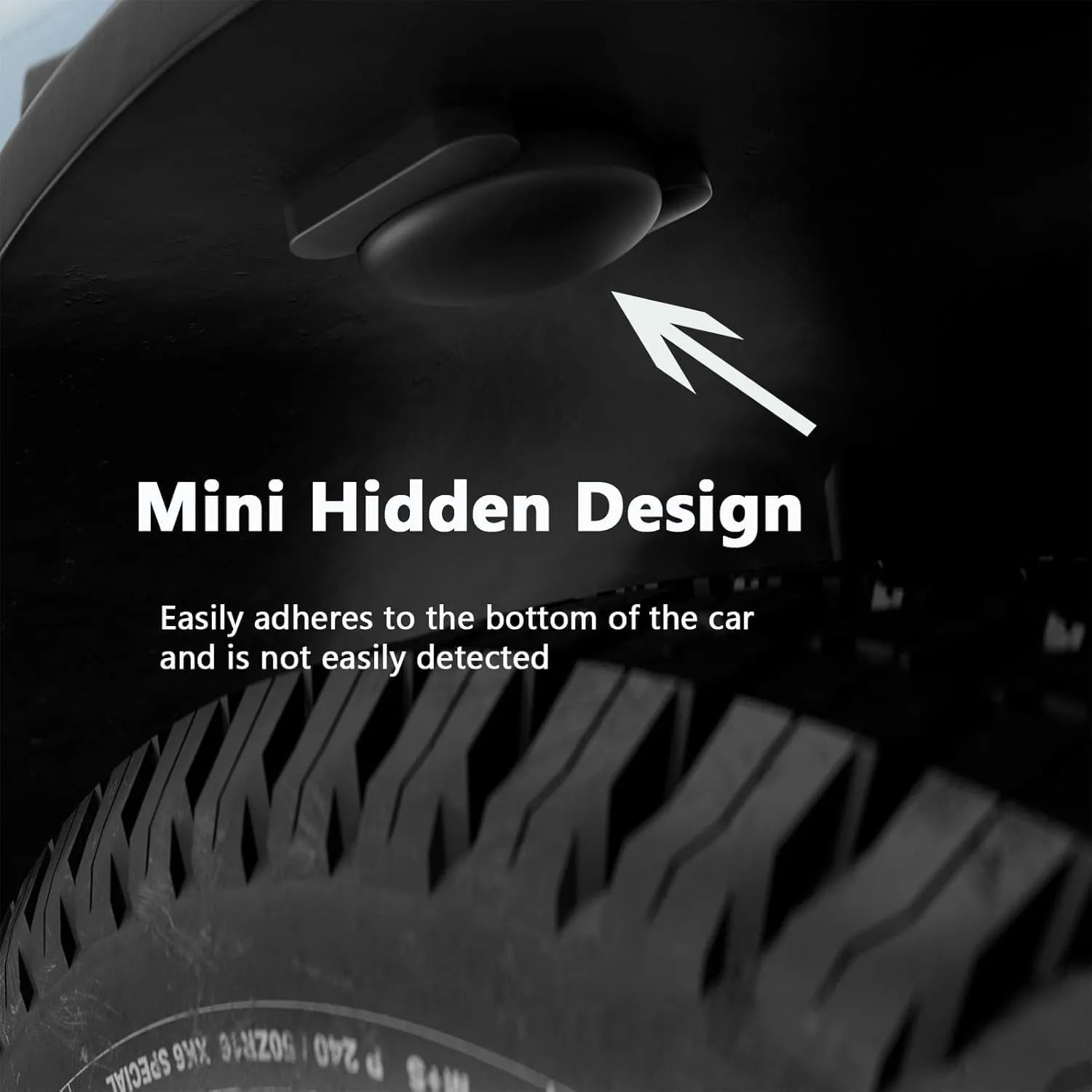 Tracker Device for Vehicles,Mini Hidden Car Tracker with Magnetic Case,No Monthly Fee Real Time Car GPS Tracker Works with Apple Find My (iOS Only) (Black,1PCS)