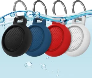 Waterproof Airtag Keychain Holder [4 Pack], Airtag Holder for Key, Backpack, Luggage, 4 Colors