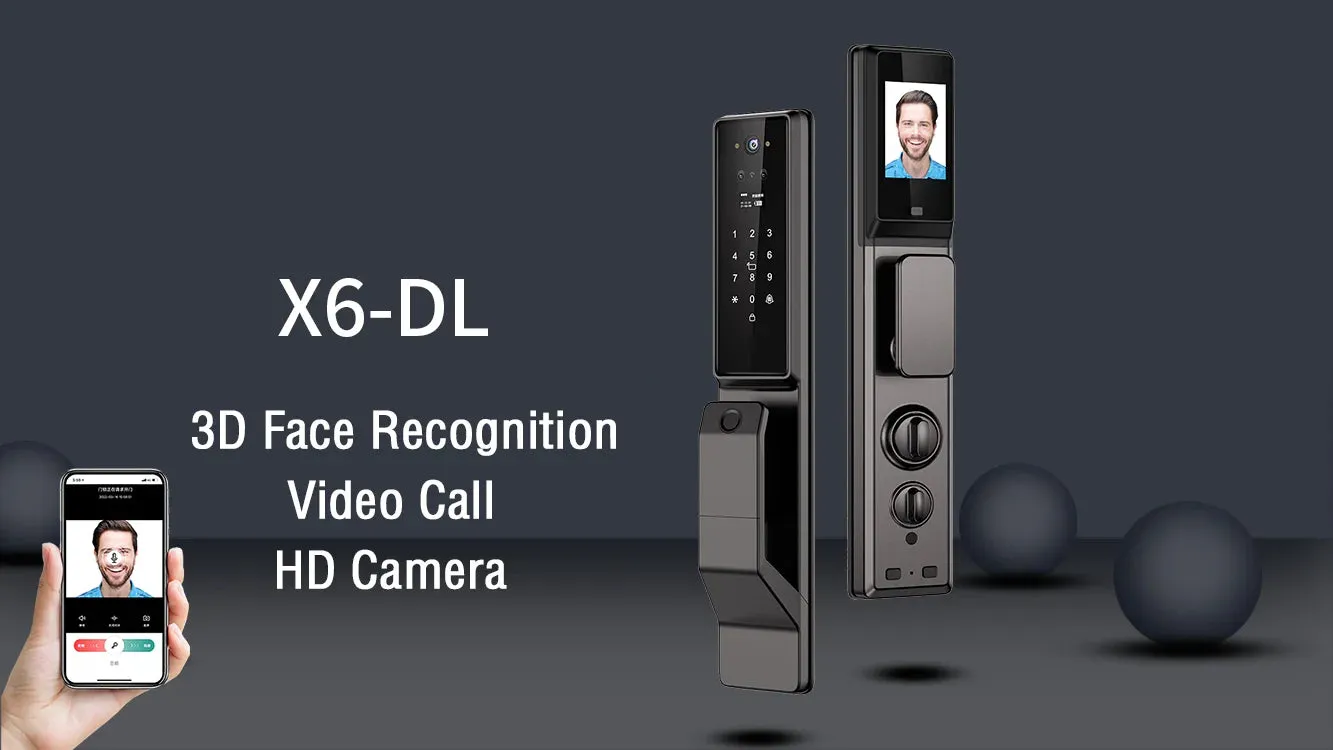 Waterproof Outdoor Smart  Lock Wifi Alexa Tuya APP Aluminium Alloy Material Fingerprint Password Smart Door Lock With Camera
