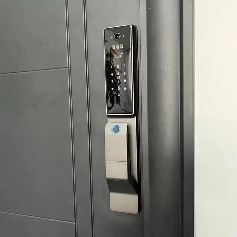 Waterproof Outdoor Smart  Lock Wifi Alexa Tuya APP Aluminium Alloy Material Fingerprint Password Smart Door Lock With Camera