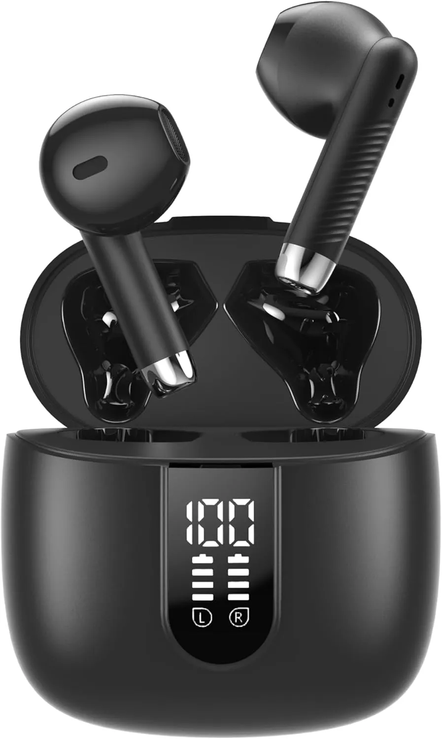 Wireless Earbuds Bluetooth 5.3 Headphones 42H in-Ear Earphones Noise Cancelling Ear Buds ENC Mic Call Bluetooth USB-C LED Display IP Waterproof Sport for iPhone Laptop Pad Phones Headset Android iOS