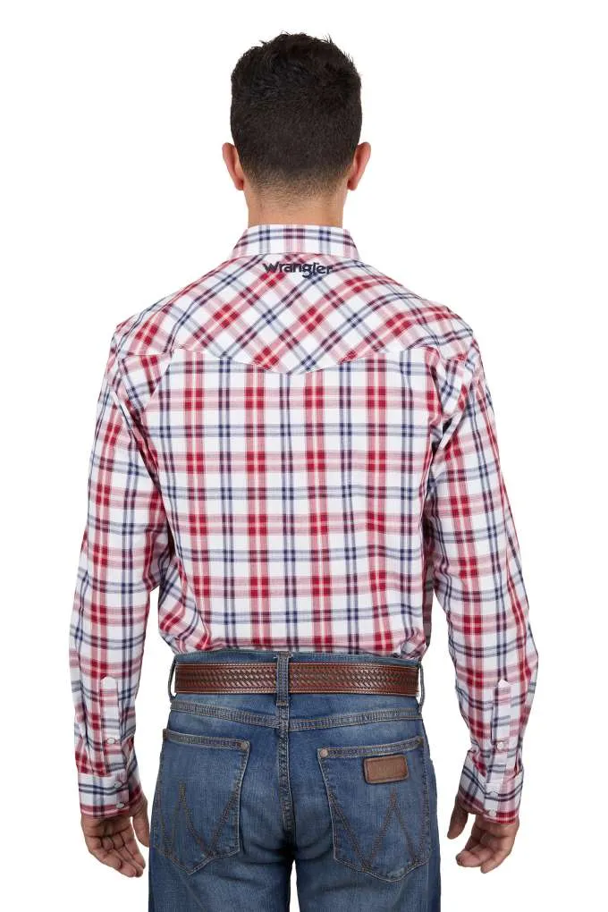 Wrangler Mens Dan Logo Shirt Plaid