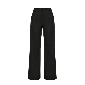ZIP LEG PANTS - BLACK