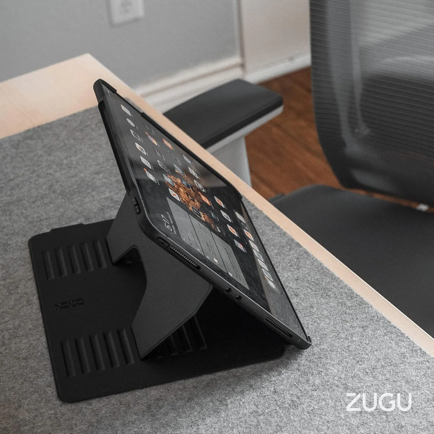 ZUGU CASE for 10.2 Inch iPad 7th / 8th / 9th Generation Case (2021/2020/2019), Protective, Thin, Sleek Design, Magnetic Stand, Sleep/Wake Cover, Magnetic Cover, Black