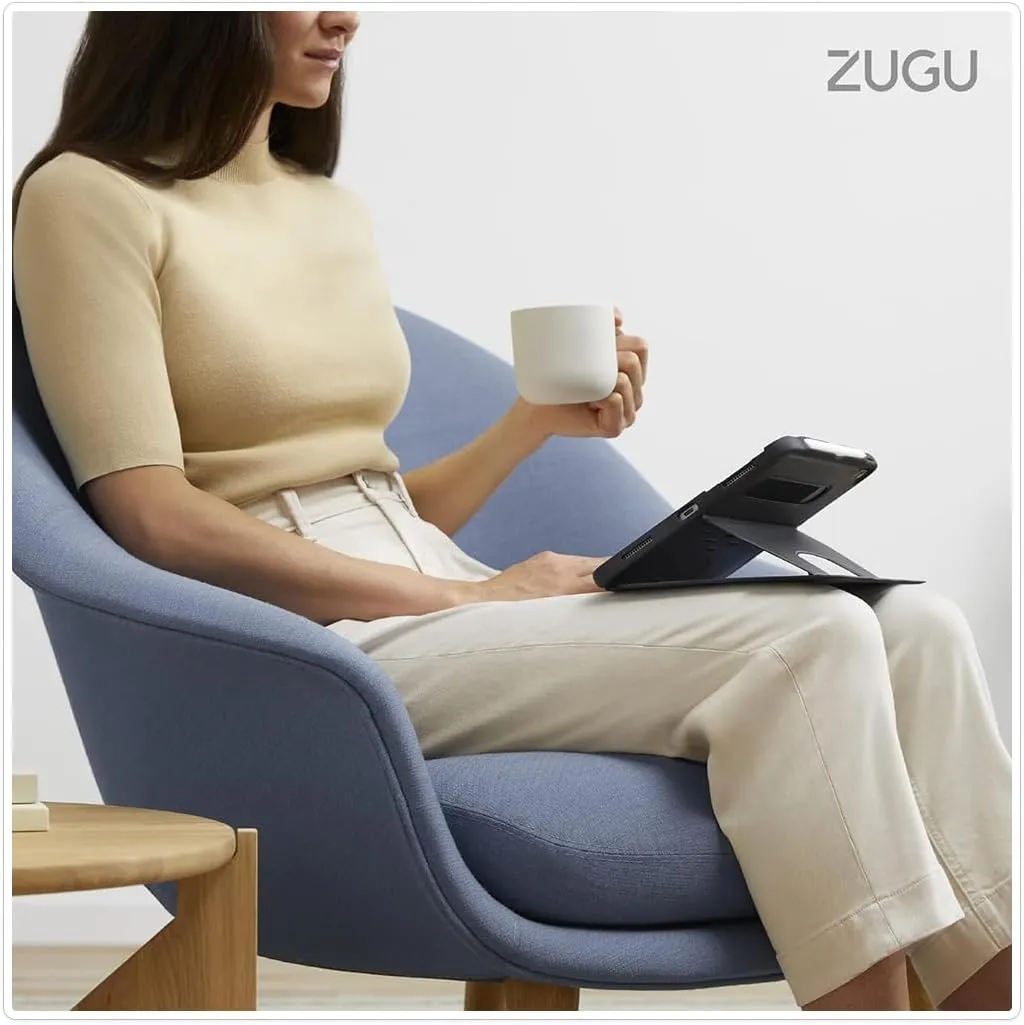 Zugu Case for iPad Pro 11 (M4) 2024, Slim Protective Cover with Apple Pencil Holder, Auto Wake/Sleep, Multiple Viewing Angles, iPad Pro 11 Inch Cover, Phone Protector, Desert Rose