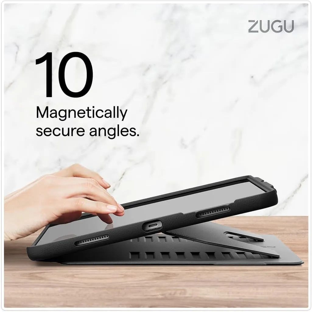 ZUGU Case for iPad Pro 13 (M4) 2024, Slim Protective Cover with Apple Pencil Holder, Auto Wake/Sleep, Multiple Viewing Angles, iPad Pro 13 Inch Case, Sturdy & Durable Phone Cover, Berry Purple